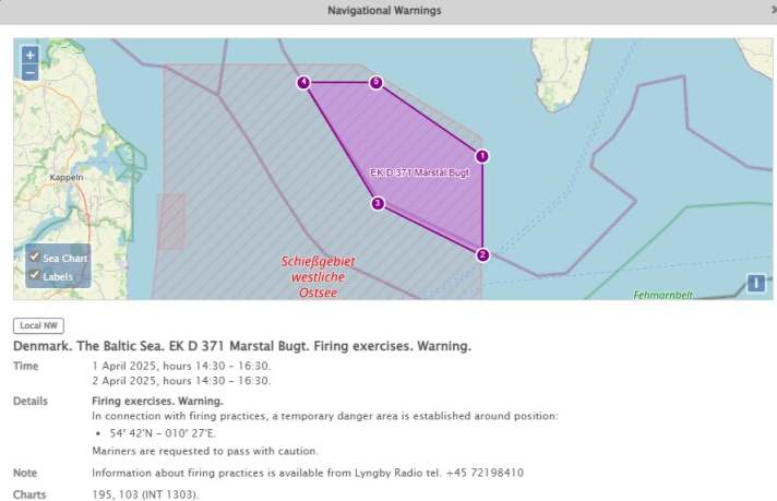 Esempio di esercitazione di tiro in corso
