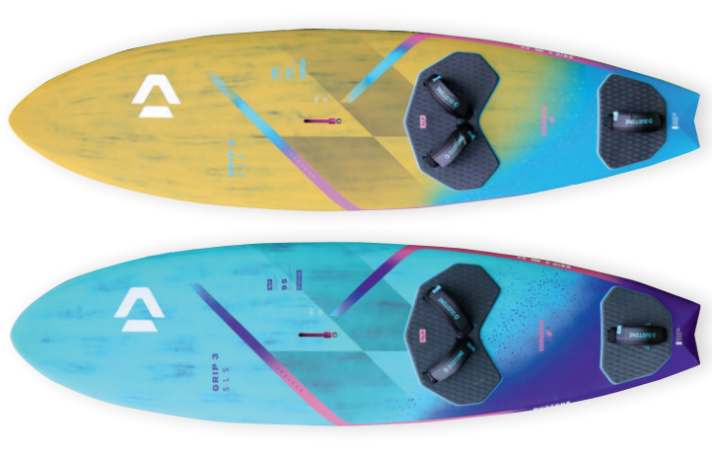 The largest models in the test are Duotone Grip 3 (below) and Grip 4.