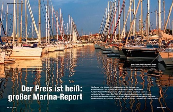   Volle Marinas im Mittelmeer. Oft bestimmt die Nachfrage den Preis