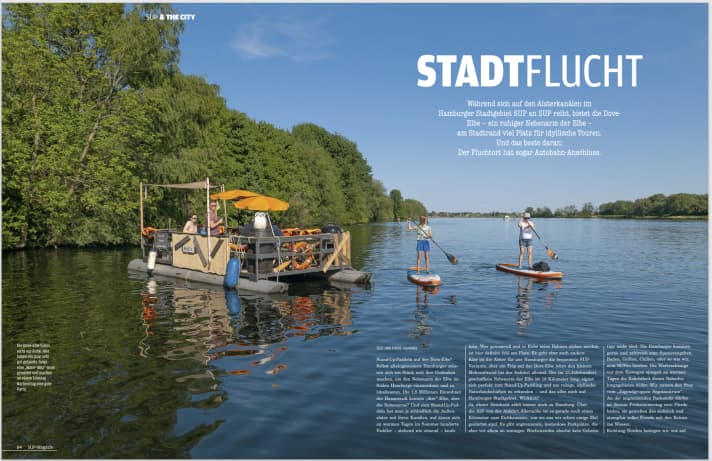The Dove Elbe near Hamburg