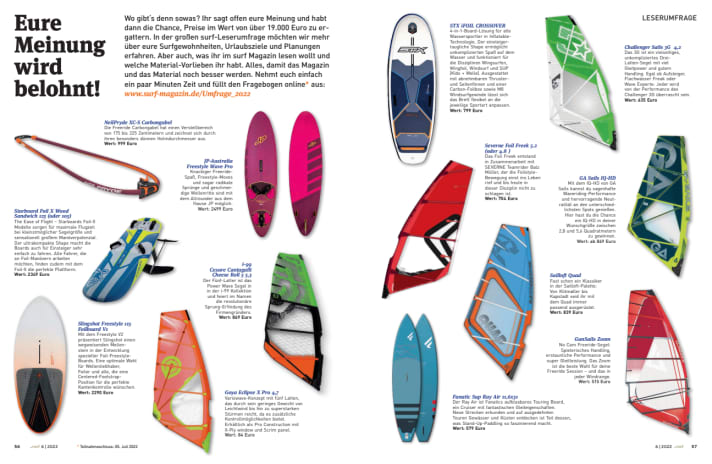 Your opinion is worth 19,000 euros in prizes.