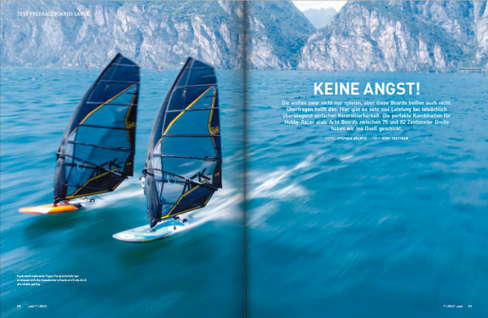 Test der Freeraceboards am Gardasee