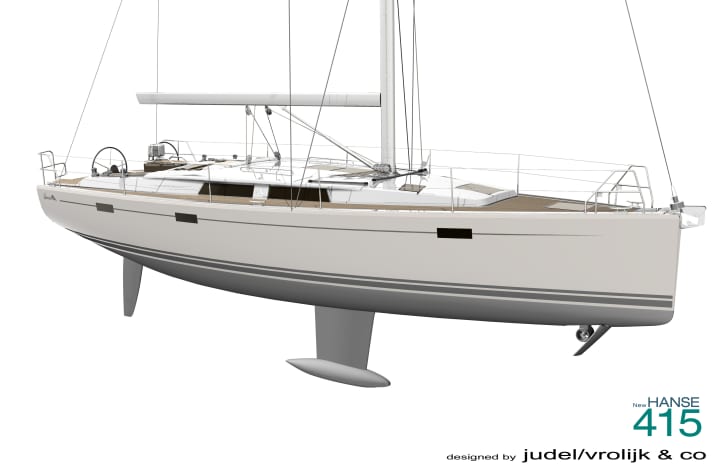   Features: externally mounted shrouds, rails on the superstructure and a retractable bow thruster as an option