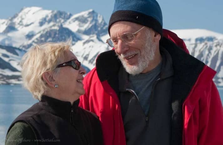   The famous long-distance sailing couple Linda and Steve Dashew