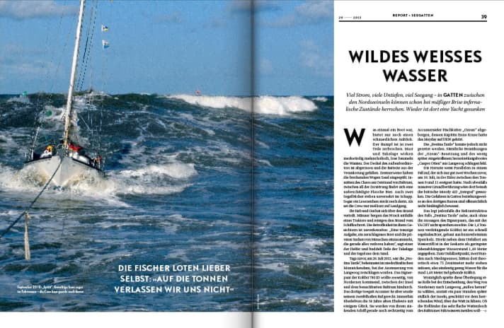   YACHT article about sailing in a sea yacht