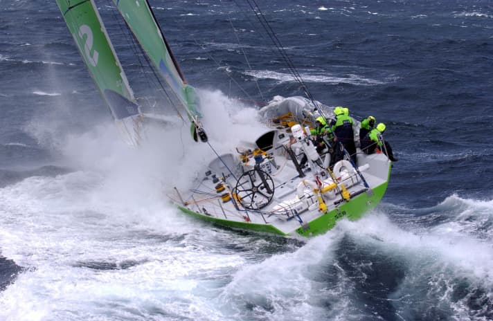   Die erste und bislang einzige deutsche Siegeryacht im The Ocean Race: Die "illbruck"-Crew gewann das Rennen 2001/02