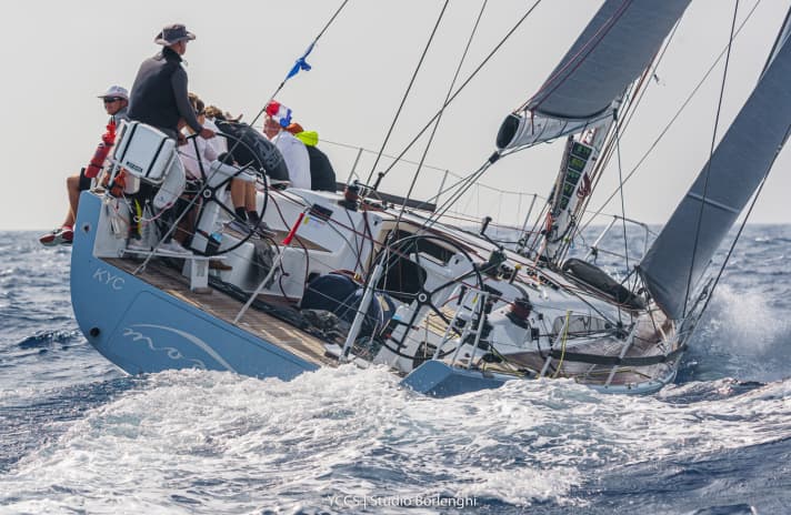   Il Marten 49 "Moana" modificato nell'area del Campionato italiano del mondo