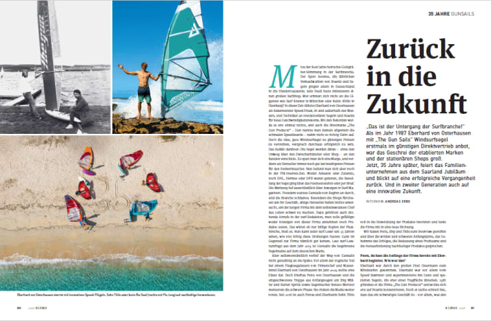 Find out all about the company history of the direct provider in the big surf Magazin interview.