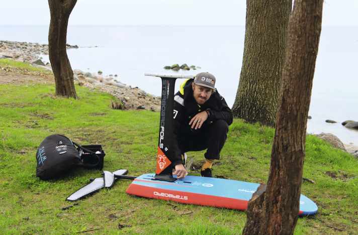 Home sweet home - Erik squeezes in a wingsession at the Bülker lighthouse as often as he can