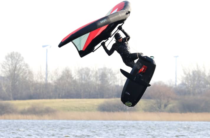 The VVing's boom system allows you to vary the grip position wonderfully