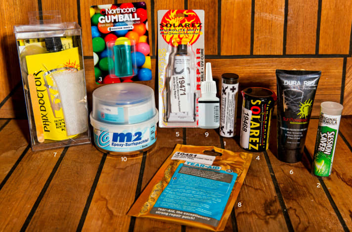 Repair kits for surfboards: When things need to be done quickly...