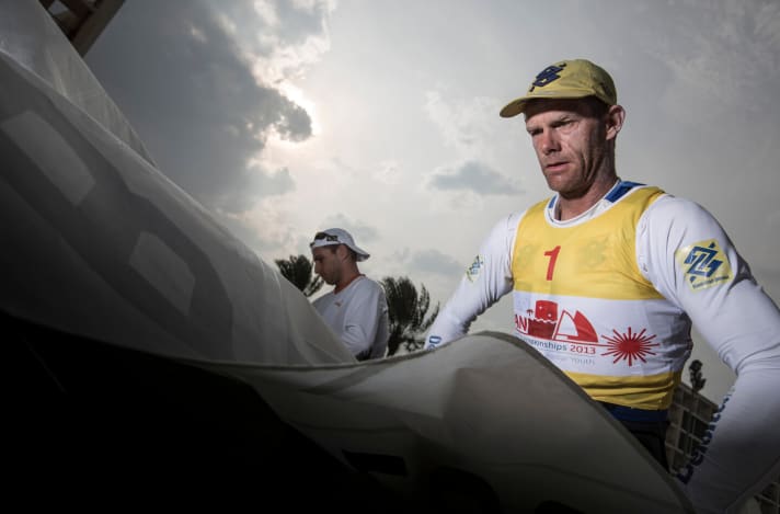   Robert Scheidt won his ninth and, for the time being, last world championship title at the Laser World Championships in Oman in 2013