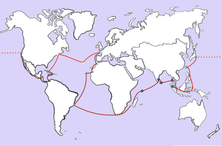   L'itinerario fino ad ora