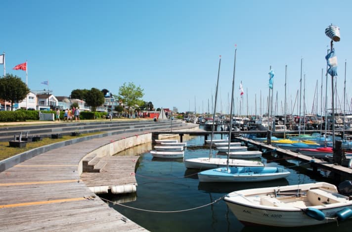   Waterfront promenade at Grömitz marina