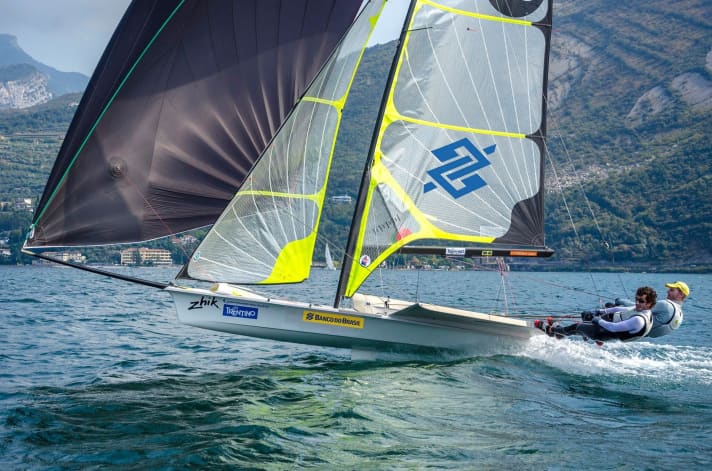   Robert Scheidt et Gabriel Borges en 49er