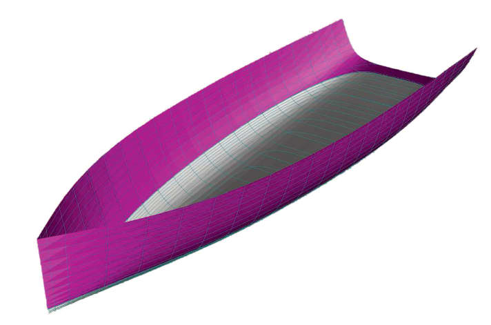 Der Rumpf im 3D-Modell