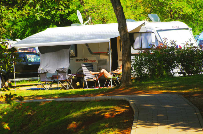   With motorhome and rubber dinghy to Croatia