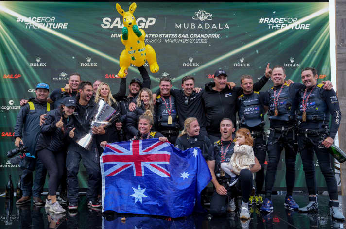 Down Under au sommet : l'équipe australienne de Tom Slingsby a également remporté la deuxième saison de SailGP et gagné pour la deuxième fois consécutive un million de dollars US