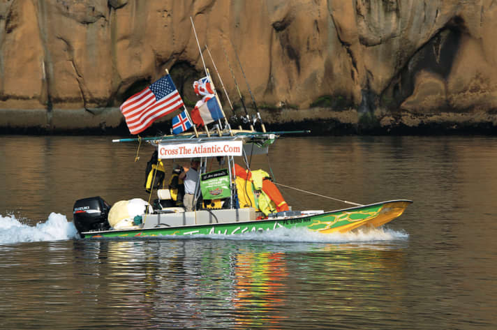   Von Florida bis nach Wiesbaden: Die Brown-Brüder und ihr Flats-Boat „I am Second“.
