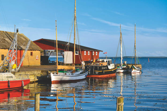    	Travelling between the Danish islands in the Baltic Sea
