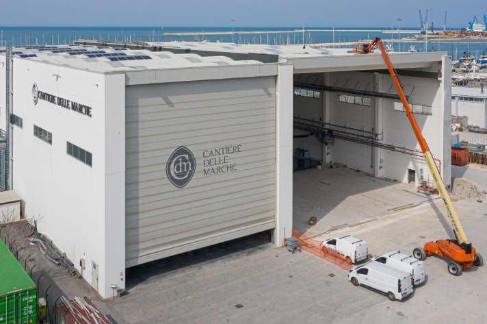 Neue Halle: Cantiere delle Marche erweiterte am Standort Ancona jüngst die Kapazität.