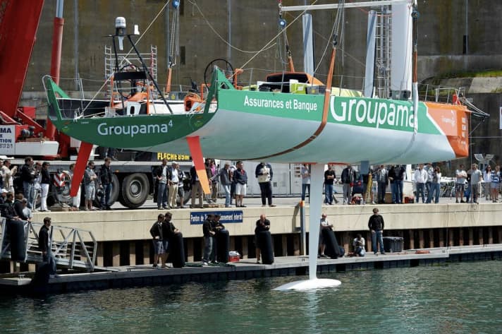   "Groupama 4" a été gruté sur la base de l'équipe à Lorient