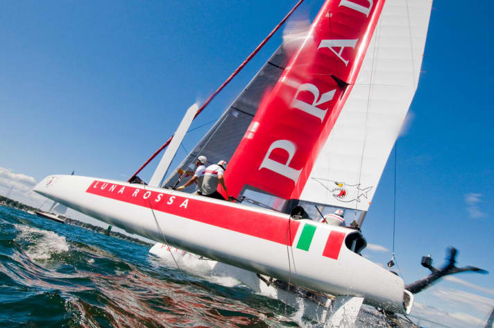   Flying display: Luna Rossa won the final Fleetrace final