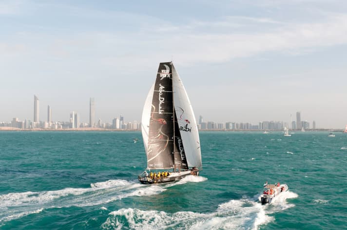   Endlich daheim: Abu Dhabi wurde trotz eines fünften Platzes von den Zuschauern im Emirat herzlich willkommen geheißen