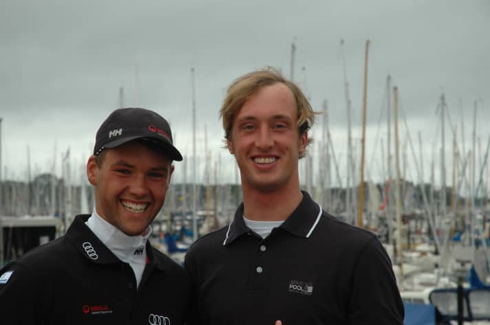   Simon Grotelüschen avec son sparring-partner Philipp Buhl