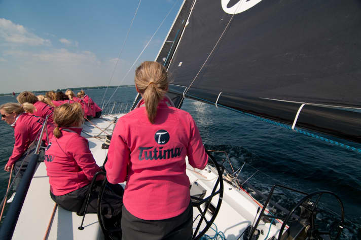   Die „Tutima“-Crew bei einem Training im vergangenen Jahr – zu übersehen sind sie selten, erfolgreich immer öfter