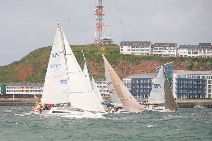   Start. Heligoland is a natural grandstand