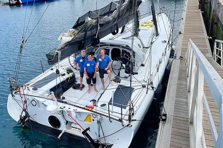   The "Rosalba" crew before the start