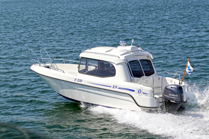 Die neue TG 5.9: robustes Mehrzweckboot mit gutem Wetterschutz aus Finnland. | d.