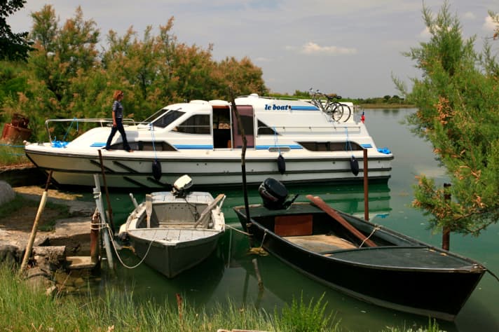   Travelling by charter houseboat on the lagoons of Marano and Grado.