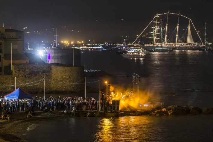Big party on the beach