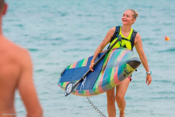 Marion Rappl is one of the veterans of the stand-up paddle scene in southern Germany.