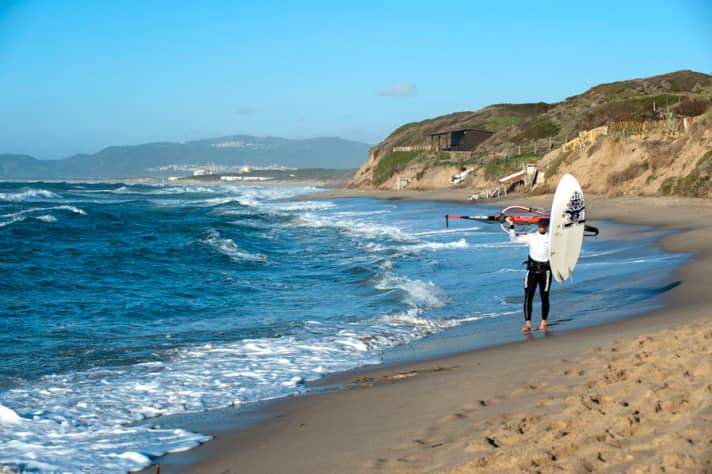     The north shore of Sardinia is wild and peppered with excellent wave spots ranging from "intermediate" to "hardcore".