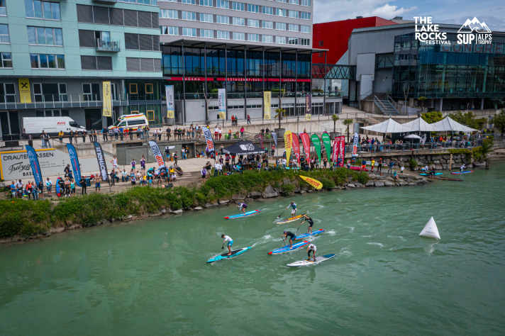 SUP in the City - on the Drau | paddelstadt.at/Andy Klotz