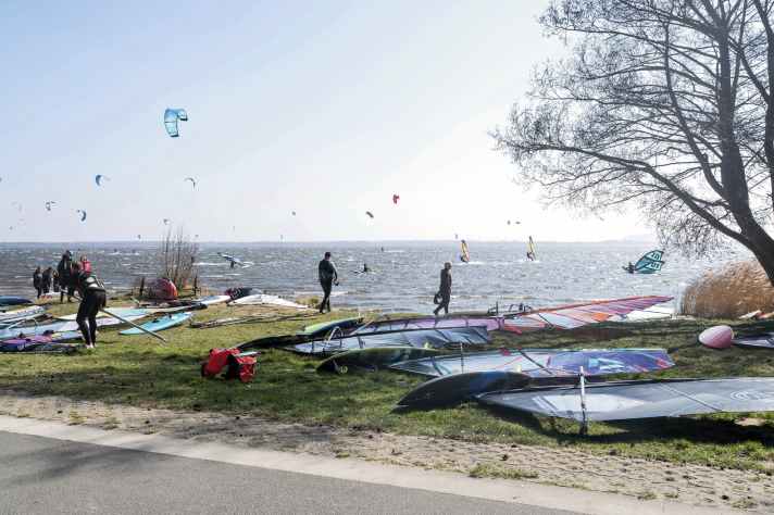 With its shallow entry, Mardorf is one of the favourite spots on the "Stein".