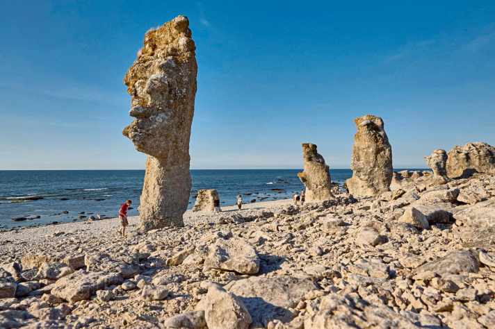La riserva naturale di Digerhuvud si estende lungo la costa nord-occidentale della Fårö, da Lauterhorn a sud-ovest al villaggio di pescatori di Helgumannens a nord-est.