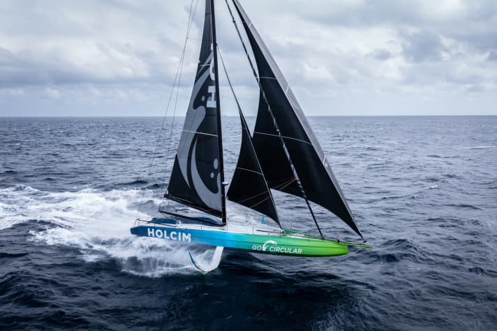 Kevin Escoffier's Imoca "Holcim - PRB" is one of the top favourite boats in the 14th The Ocean Race