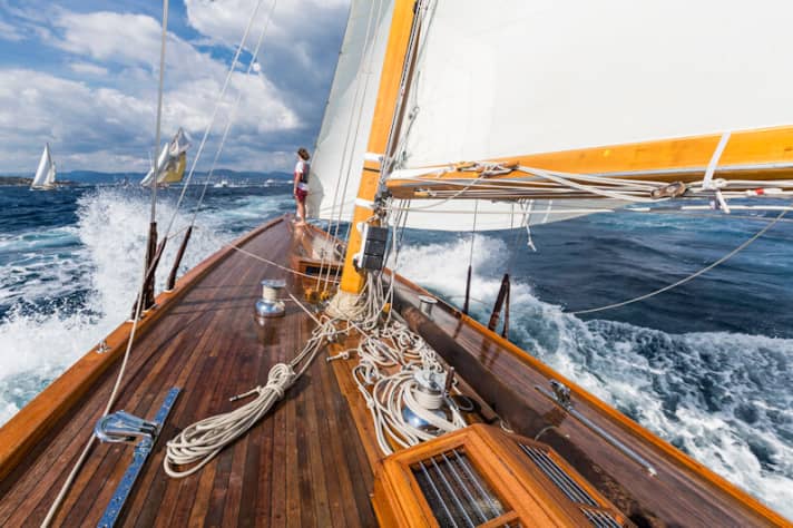   On board the "Vanitiy V" off Saint-Tropez