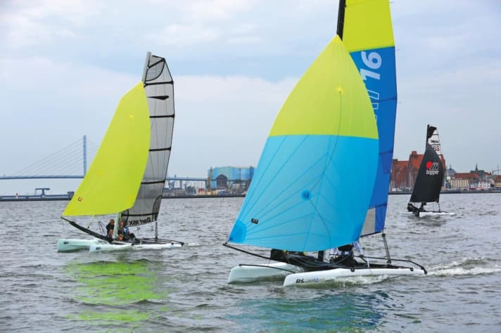   The trio at the test before Stralsund