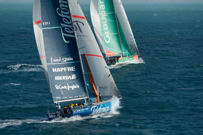   Sortie sous le vent : Groupama se détache de Telefónica juste avant l'arrivée et remporte le sprint
