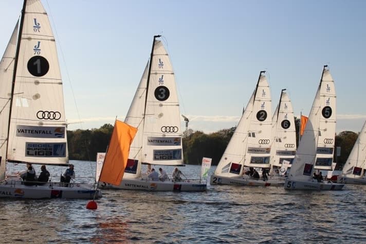   Les courses sur les quillards de type J 70 sont restées passionnantes jusqu'au bout