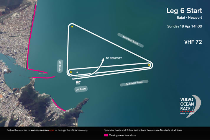   Esquisse du parcours pour la course de départ du dimanche