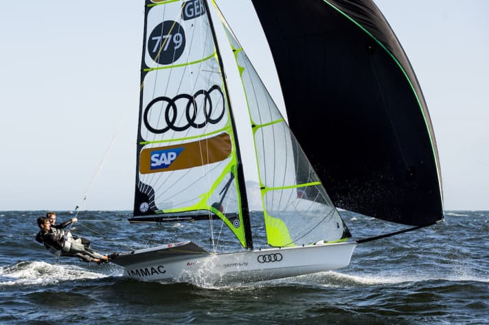   Glauben an ihre Rio-Chance: Justus Schmidt und Max Boehme im 49er