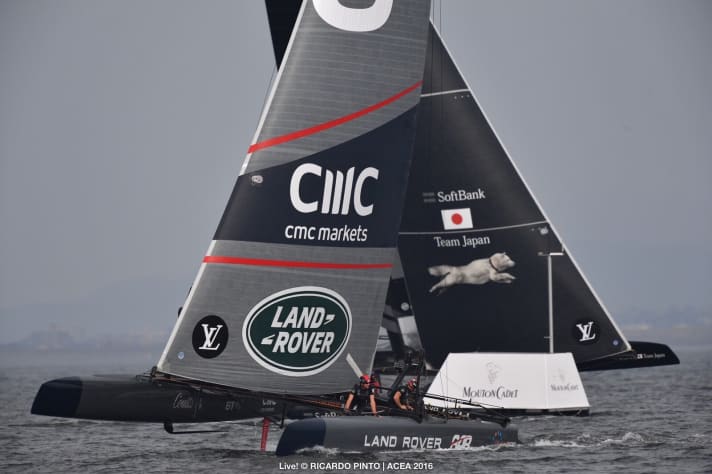   In the duel: SoftBank Team Japan with the British team Land Rover BAR