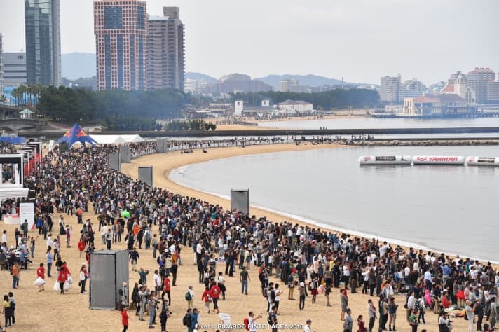   Das Interesse der Fans war in Fukuoka groß