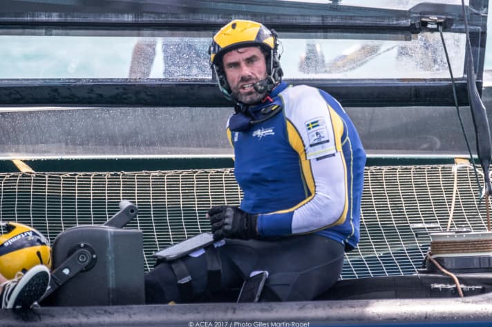   Appalled by the referees' decision and the second penalty against his team Artemis Racing: sports director, tactician and double Olympic champion Iain Percy